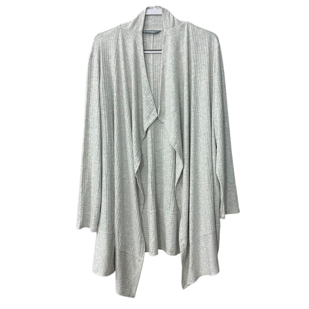 Lands End Light Gray Open Cardigan
